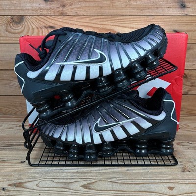 Nike Turnschuhe Damen Gr. UK 5 Shox TL Fade Off Noir weiß Farbverlauf Laufschuhe