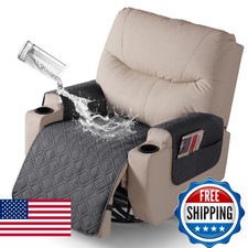 VANSOFY Recliner Chair Covers 100 Waterproof Seat Cover with Arm Reclining Cove