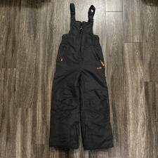 Champion C9 Gray Ski Snow Bibs Pants Youth Kids Size M 8-10 Pockets Adjustable