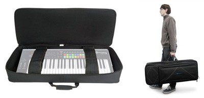 Rockville BEST BAG 49 Rigid Keyboard Gig Bag Case for Novation Launchkey 49 MKII