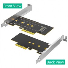 M.2 NGFF M-Key to Desktop PCIe x4 NVMe SSD Adapter Card 2242 2280 with Brackets