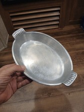 Vintage Oval Aluminum Baking Dish Tray 6x9 Te...