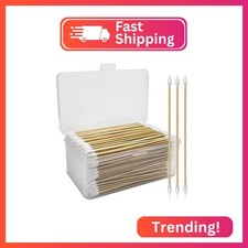 Double-Ended 6" Pointed Gun Cleaning Swabs with Storage Box