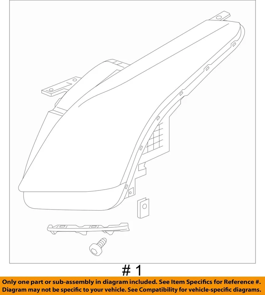 Driver Left Headlight from 2014 Cadillac ELR 10125945 - Image 4 of 4
