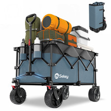 B Ware 200L Bollerwagen Faltbar mit Bremsen O...