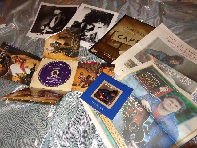 Vince Gill *High Lonesome Sound Cafe Menu Promo+Magnet+These Days Media CD+Paper