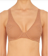 Natori 32C Pretty Smooth Full Fit Contour T-Shirt Bra NWOT 731318 Buff