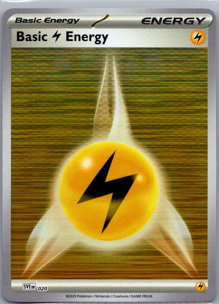 SVE: Scarlet & Violet Energies #020 Basic Lightning Energy (Reverse Holo)