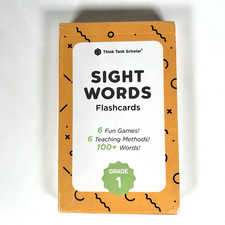 Think Tank Scholar 1st Grade Sight Words Flash Cards 100 Words New