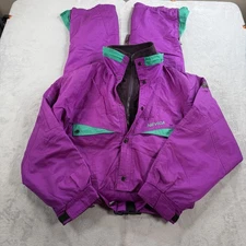 Vintage Ski Suit Snowsuit Nevica One piece Snow Bib Retro 1980s Large Mens 40