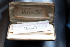 PARKER  51 CASE FOR 2 PENS used but lots of character