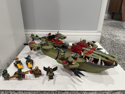 LEGO Legends of Chima 70006 Cragger's Command Ship Complete Set 610pcs Retired