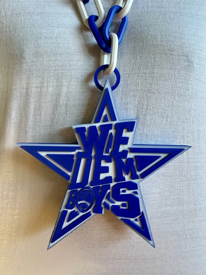 We Dem мальчиков XL Даллас ковбои цепочка 42 длиной заявление вентилятор ожерелье NFL футбол - Изображение 2 из 2