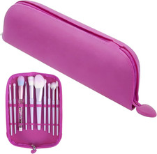 Silicone Makeup Brush Holder, Portable Travel Makeup Brush Storage Bag, Waterpro