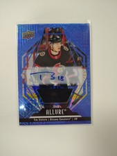 2022-23 Allure Tim Stutzle Blue Line Auto Jersey 20/25