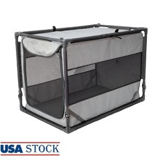 Portable Folding Dog Kennel Soft-Sided Heavy Duty Travel Indoor Outdoor