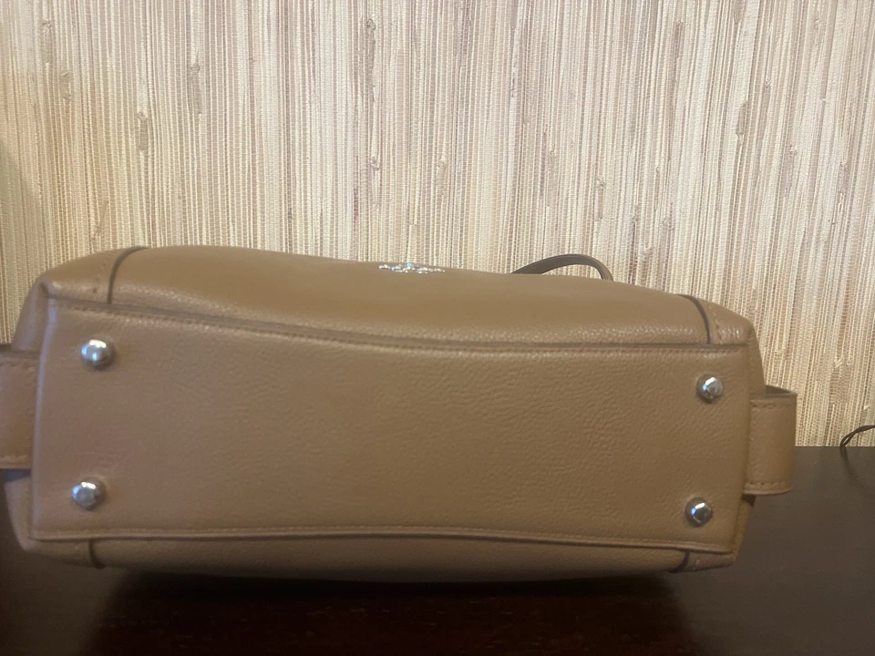 Nuevo Bolso COACH EDIE 31 Cuero Guijarro Sillín Marrón/PLATEADO HERRAJES 57125 Foto 2 de 4