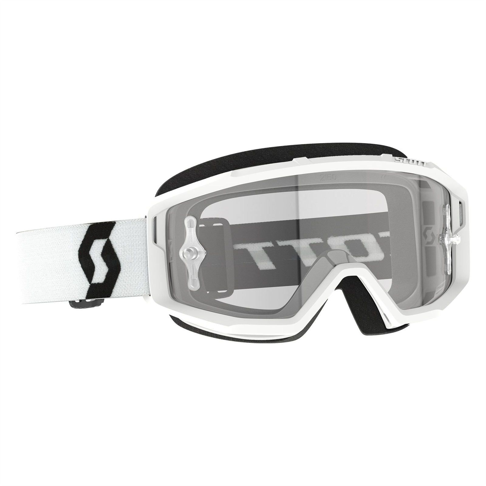 Scott Primal Goggle (White) Clear Works Lens MX Motocross Off-Road