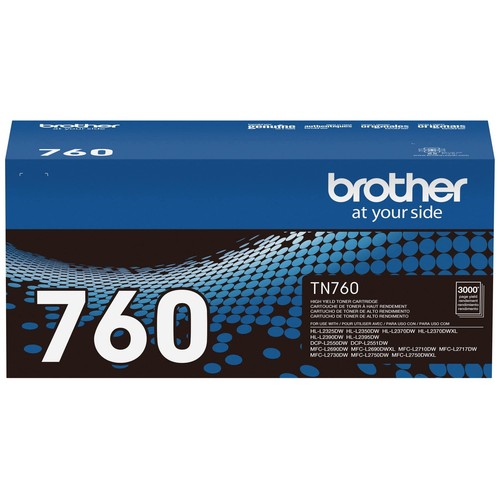 Brother TN760 High Yield Black Laser Toner 3,000 Pages