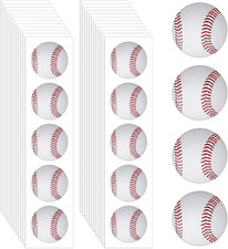 120 PCS Baseball Stickers Roll, Self-Adhesive 1.18 Inch Decals for Scrapbooking