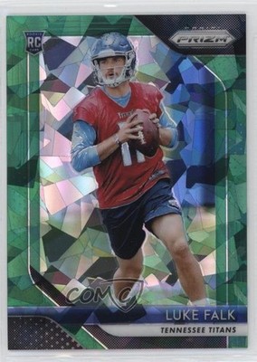 2018 Panini Prizm Green Crystals 40/75 Luke Falk #285 Rookie RC g2u