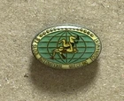Vintage 1987 Seoul International Wrestling Tournament Pin Badge Heavy Metal