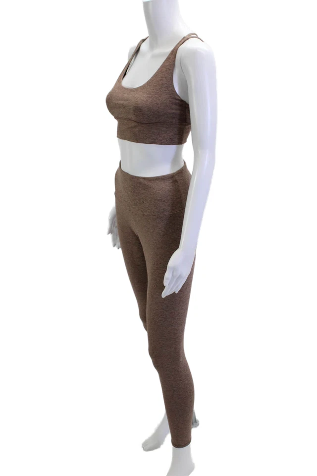 Leggings al tobillo ONZIE para mujer marrón poliéster talla S Foto 2 de 4