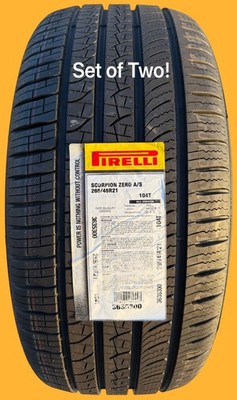 TWO BRAND NEW 265/45R21 104T Pirelli Scorpion Zero A/S All Season Tires 2654521