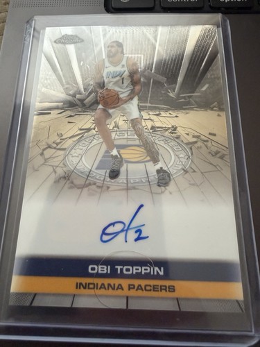 Obi Toppin – 2025-26 Topps Chrome Basketball · Topps Autograph Issue #TAU-OBI Obi Toppin