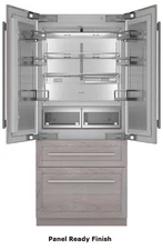 Thermador 36" French Door Freedom Collection Panel Ready Refrigerator T36IT100NP