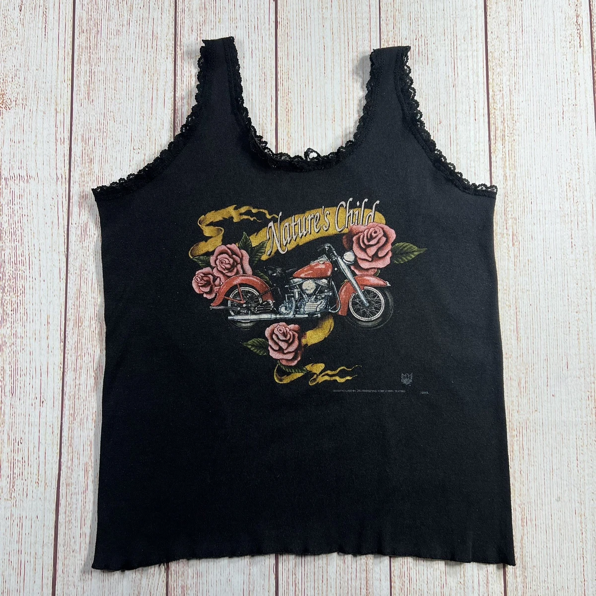 80's HARLEY-DAVIDSON タンクトップ USA製　ヴィンテージ 古着 90s USA製 HARLEY DAVIDSON バイク ガソリンスタンド タンク