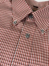 Kenneth Cole Reaction Men  s Dress Shirt Large 16-16 1/2. 34-35. Regular Fit Red