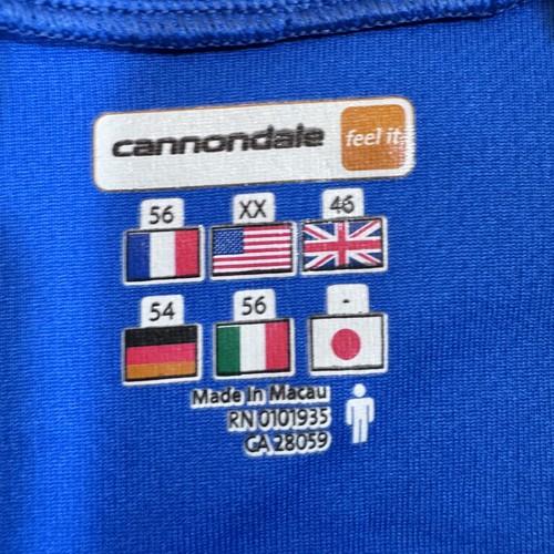 Cannondale Cycling Jersey Mens 2XL Half Zip Pockets Polyester Bike Shirt Top - Picture 3 of 11