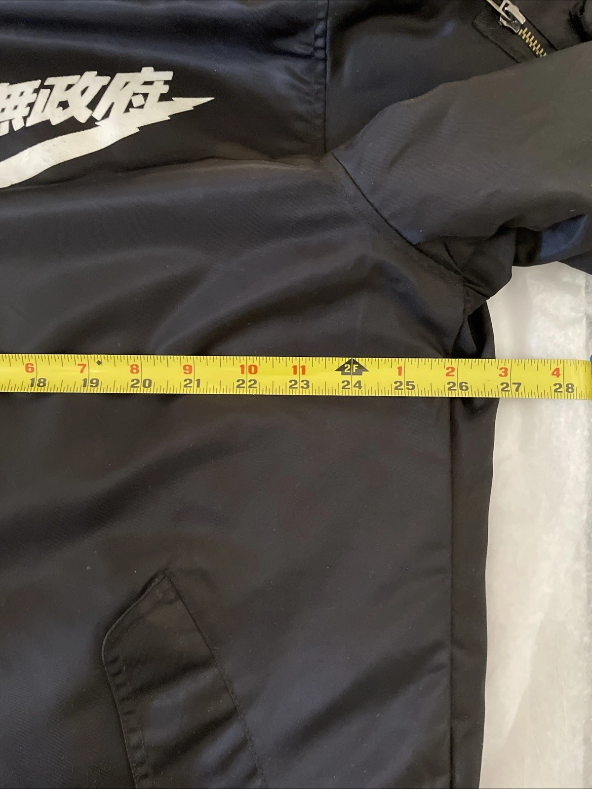 ASSTseries Japan Nike MA-1 Black Full Zip Bomber Jacket Men 6XL image 18