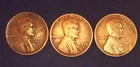 1935 D- S- P Lincoln Wheat Cent Pennies Good Condition