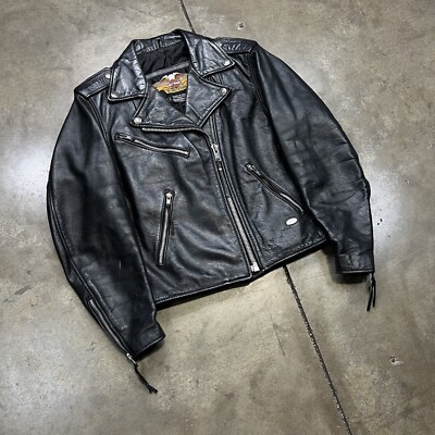 ジャケット・アウター HARLEY DAVIDSON vintage leather jacket Vintage Harley Davidson Classic Leather Motorcycle Biker