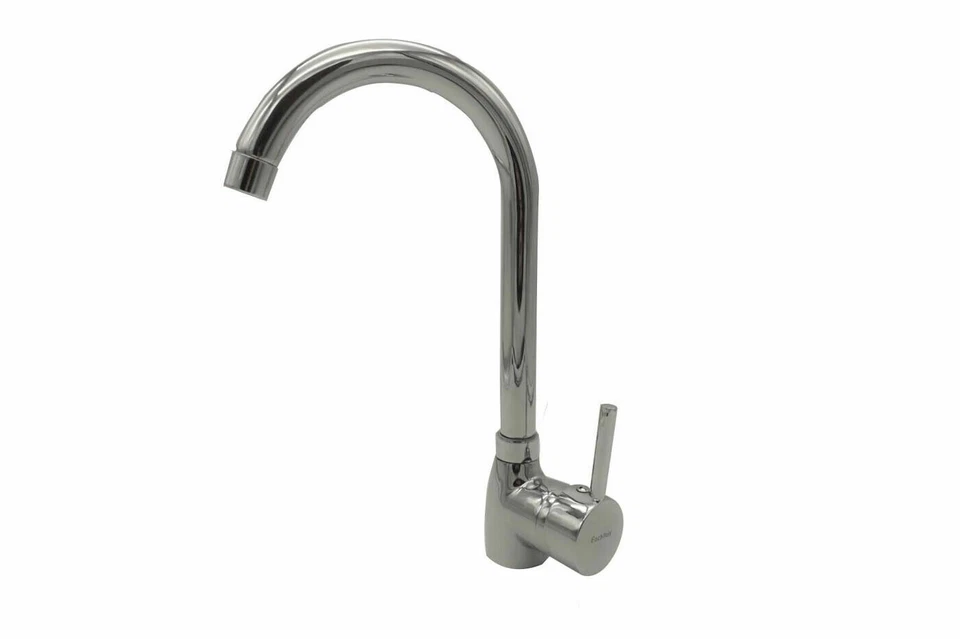 Rubinetto miscelatore monocomando lavello cucina canna alta rotazione a 360