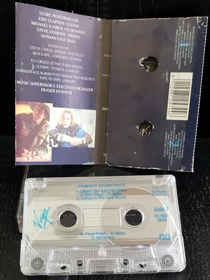 Eric Clapton - Homeboy soundtrack - 1989 cassette tape excellent, cover G+ - Image 2 of 2
