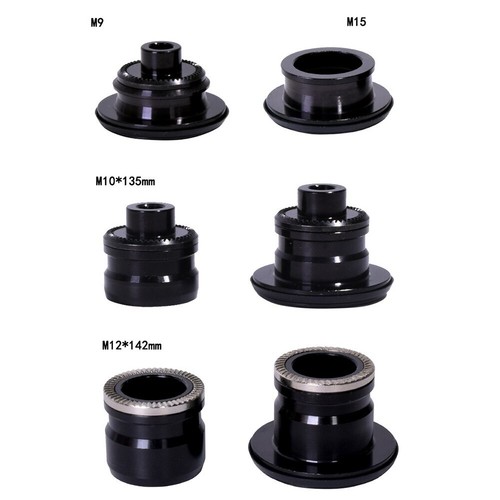 1 Pair Bike Hub QR Quick Release Thru Axle Adapter Converter End Caps 9-10/15-12 - Picture 6 of 16