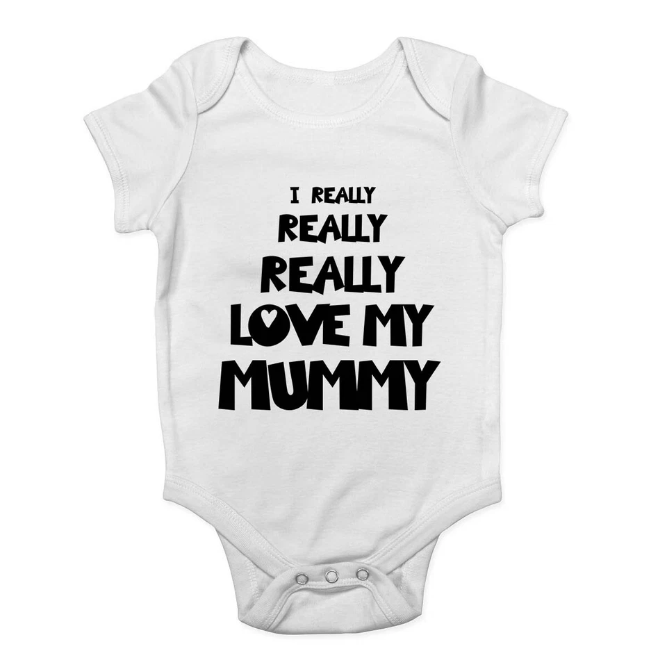 BABY ORIGINALS I Really Really Love My Mummy Baby Grow Weste Body Jungen Mädchen