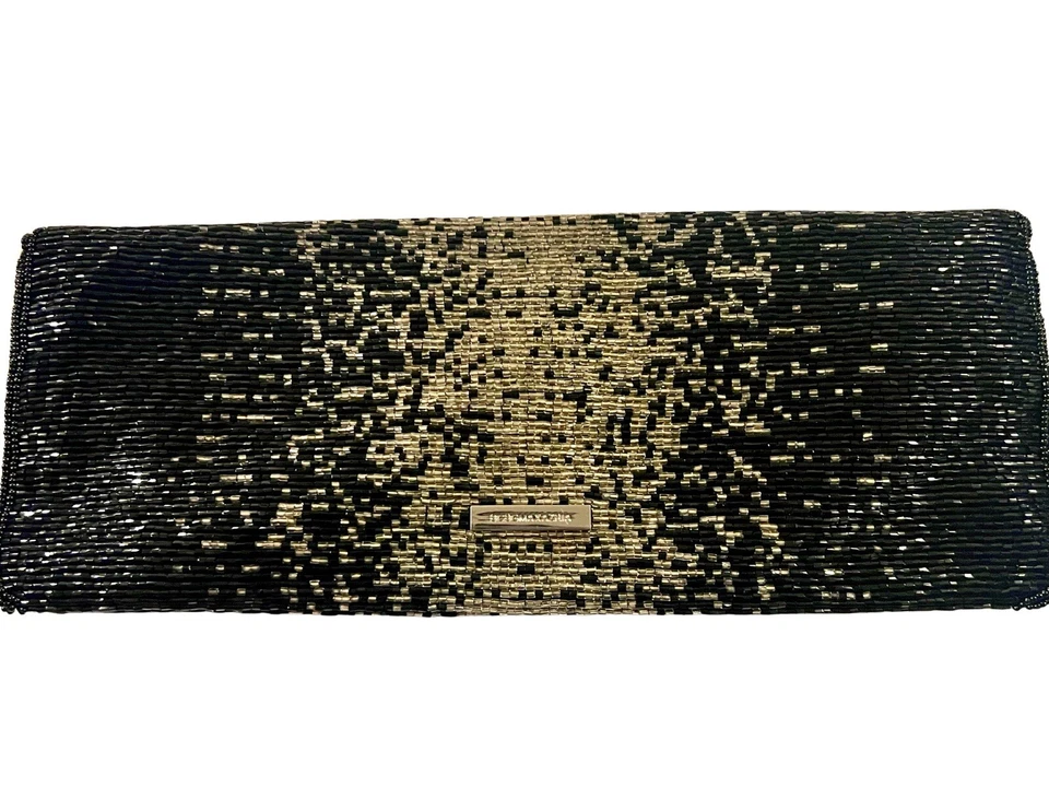 Bolso de Mano Vintage BCBG MAXAZRIA Plegable Bordado y Lentejuelas a Mano MUJER NUEVO Foto 2 de 4