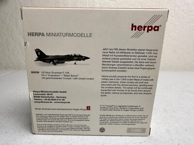 HERPA WINGS 1/200 USN F-14A TOM CAT 