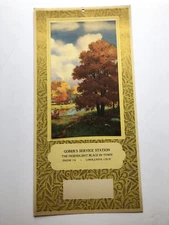 Vintage Advertising Landscape Art Calendar for Service Station in Loma Linda
