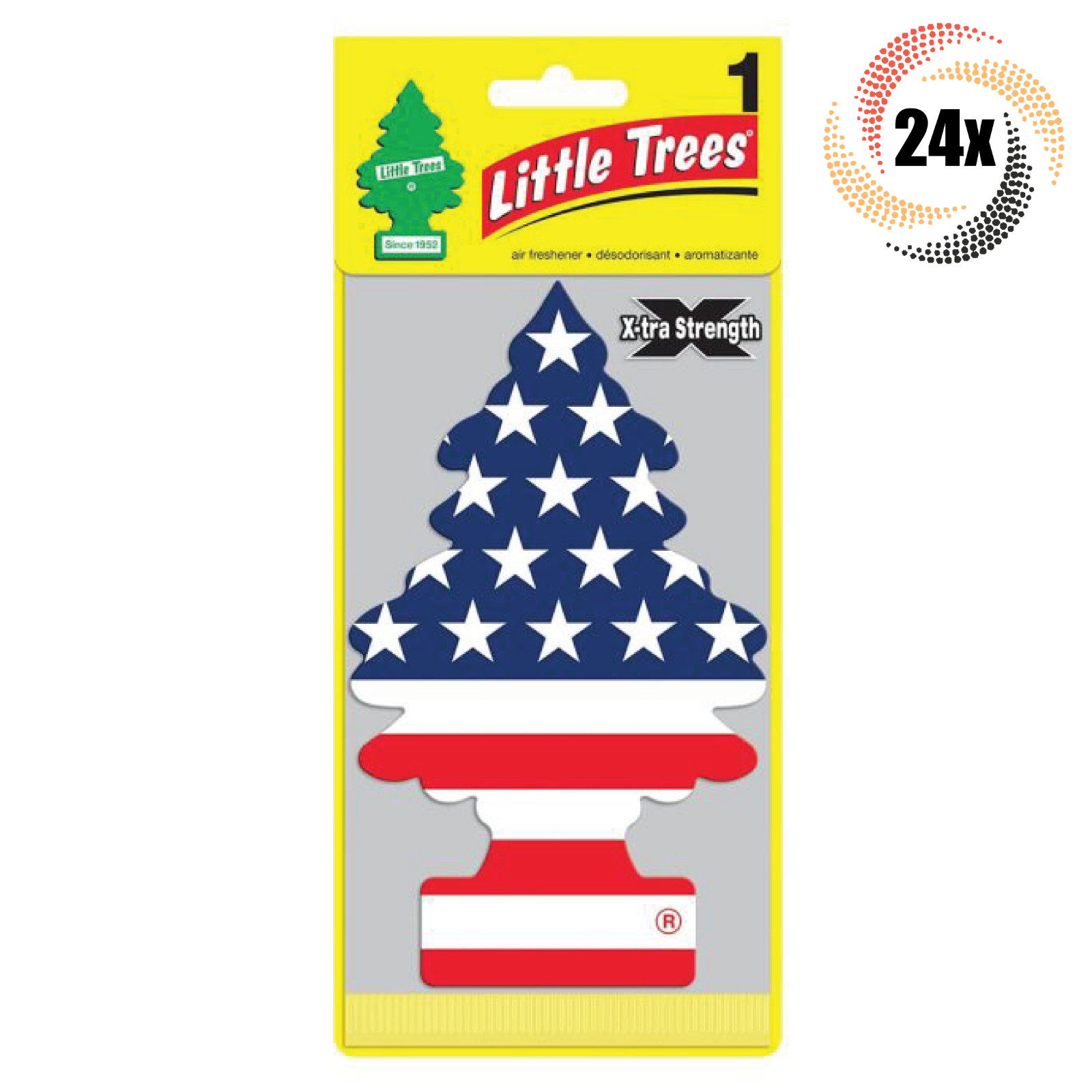 24 упаковки Little Trees с одиночным ароматом ванили Pride X-tra Strength Hanging Trees 8190₽