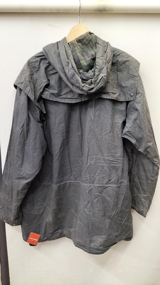 Barbour Durham Oiled Jacket Made in England 90s Vintage Large | eBay
