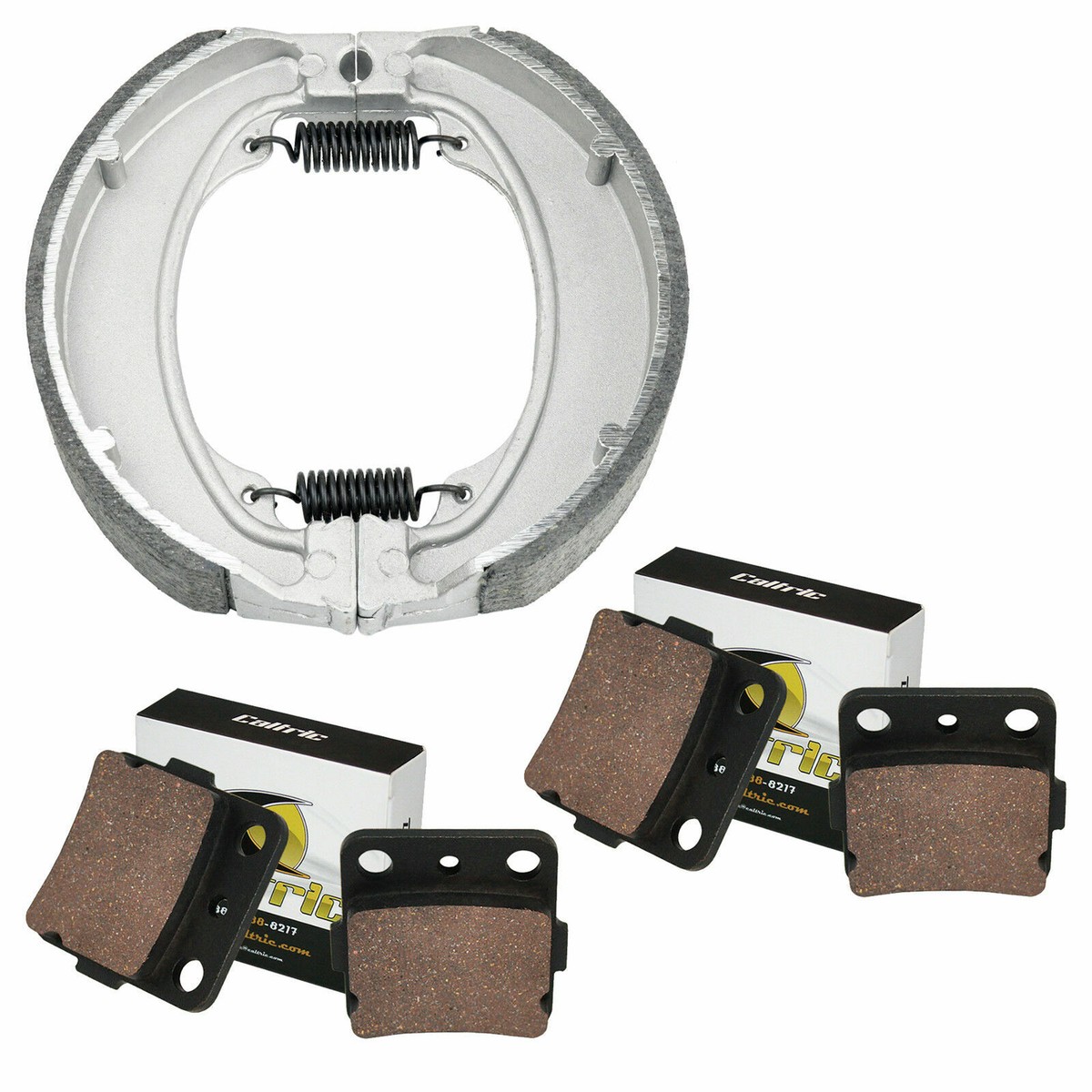 Honda Motorcycle Brake Shoes Caltric Brake Shoe Set For Honda TRX250EX Sportrax 2001-2008 - Front Or Rear Brake Pads Silverline Car & Truck Brake Pads & Shoes - Foto 9