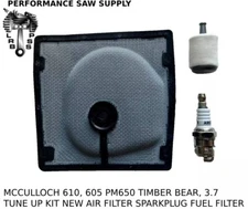 1 AIR FILTER & TUNE UP KIT FIT MCCULLOCH MAC 610 PM 650 TIMBER BEAR 95213 214226