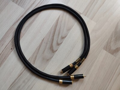 W & M Audio NF6 Analoges RCA Audio Interconnect Kabel, 80cm