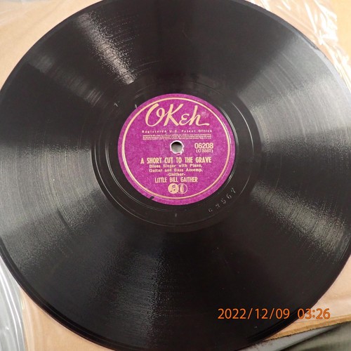78 Little Bill Gaither Okeh 06208 A SHORT CUT TO THE GRAVE CAN DRINK MUDDY WATER - Picture 2 of 2