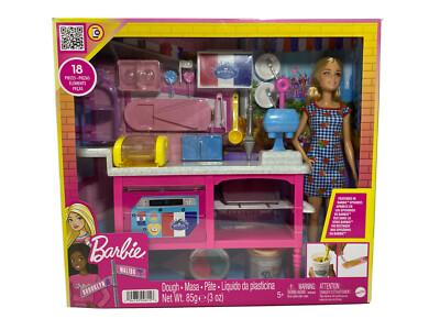 Barbie Bakery Pastry Cafe Dough Playset Malibu Doll Buddys It Takes Two - Rare